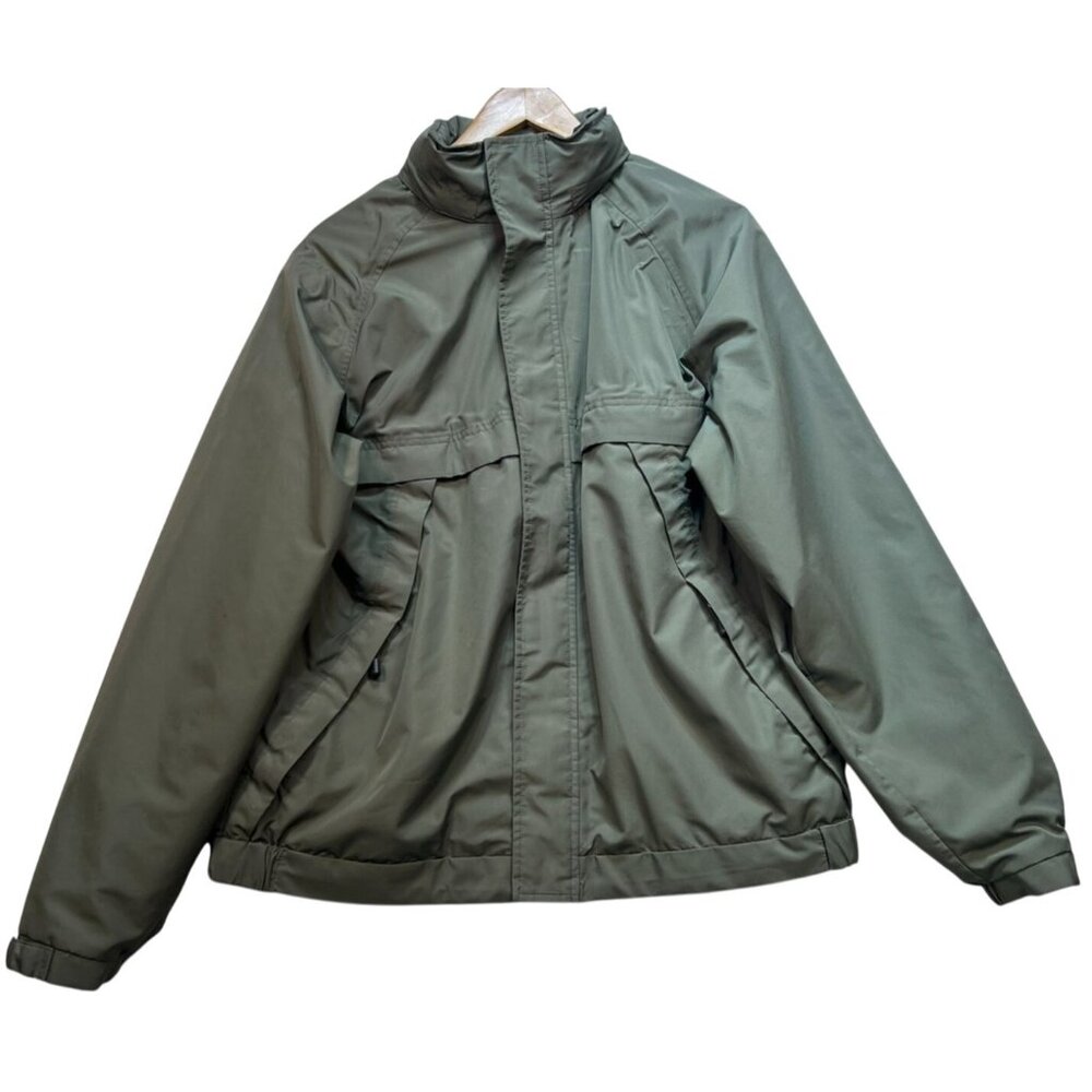 Eddie Bauer Weather Edge Men's Full Zip Jacket Long Sleeve Size L Olive Green